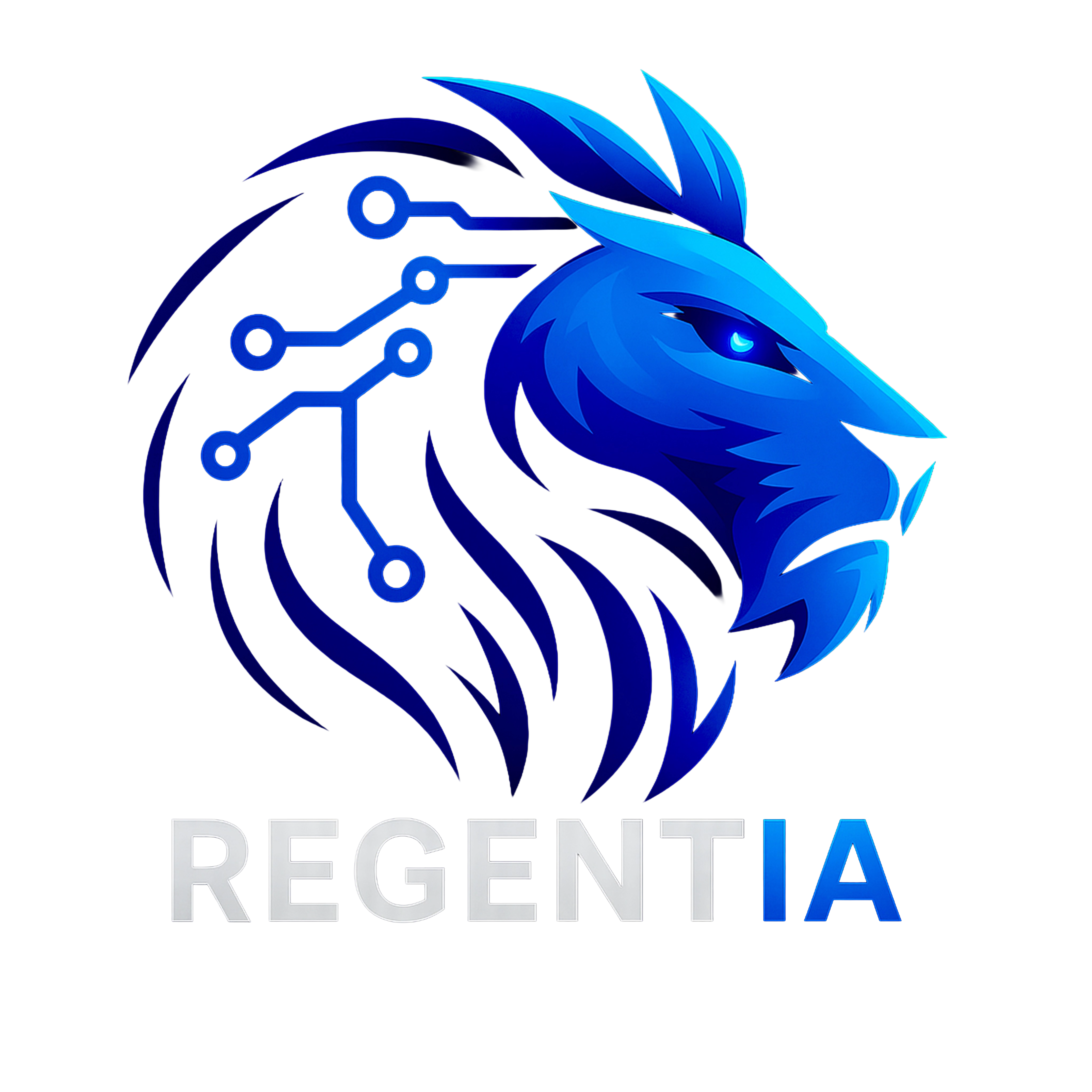 Logo RegentIA, león tecnológico